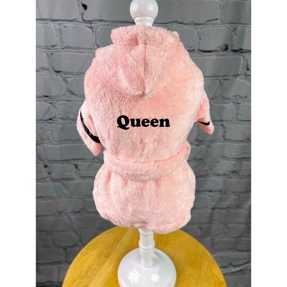 Custom Embroidered Pet Bathrobe | Custom embroidered pet robe | pet robe - Picture 1 of 11